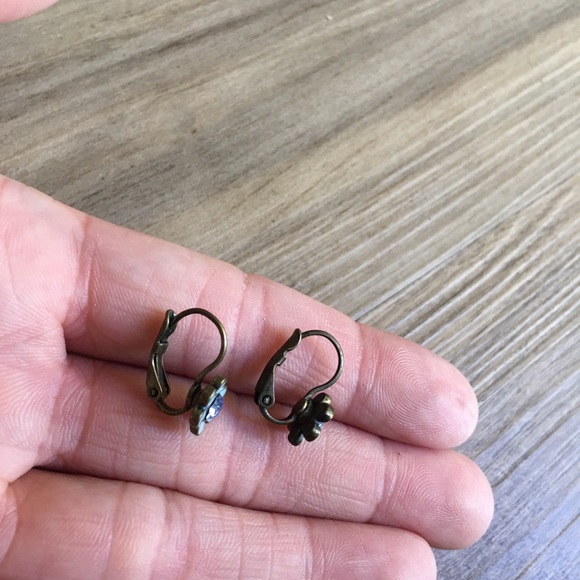 2 for $10 Avon Vintage Brass and Crystal Earrings - Picture 7 of 8